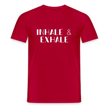Dictons drôles Yoga - T-shirt homme - rouge - Devant - AI Model Male 178 dark (178cm)