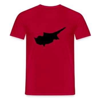 Zypern - Männer T-Shirt - Rot - Vorne - AI Model Male 178 dark (178cm)