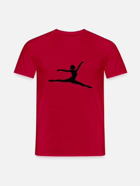 Ballett Dancer - Männer T-Shirt - Rot