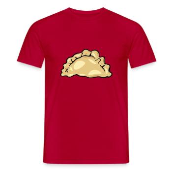Pierogi Piroshky Polska Jedzenie Polen Geschenk - Männer T-Shirt - Rot - Vorne - AI Model Male 178 dark (178cm)