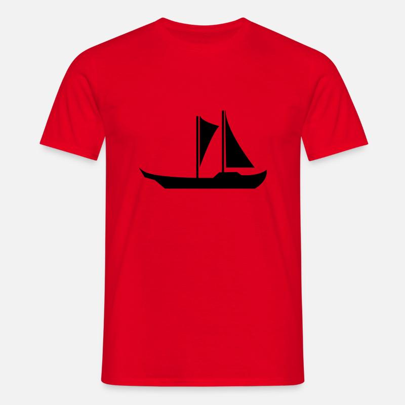 boot - Männer T-Shirt - Rot