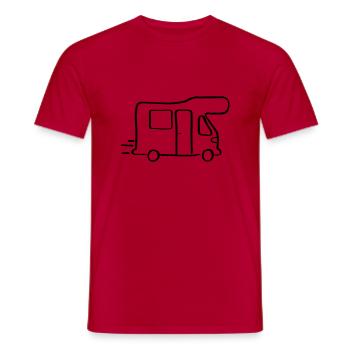 RV - T-shirt homme - rouge - Devant - AI Model Male 178 dark (178cm)