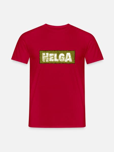 Lettrage Helga - T-shirt homme - rouge