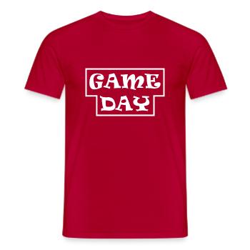 Boardgame Chess Backgammon Game Night - Men's T-Shirt - red - Front - AI Model Male 178 dark (178cm)