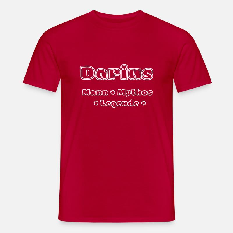 Darius - Mann, Mythos, Legende - Männer T-Shirt - Rot
