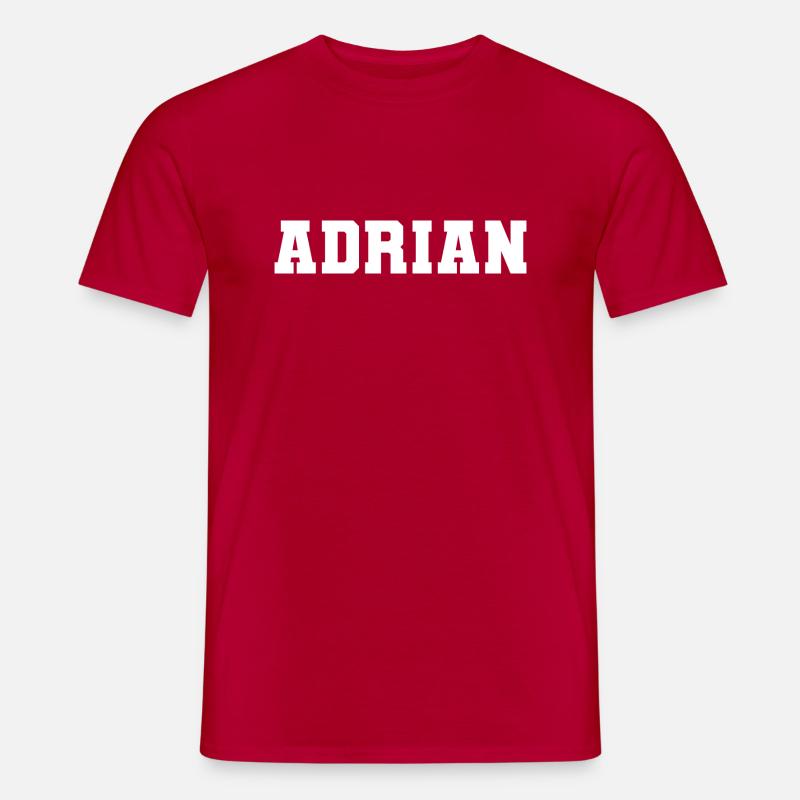 Name - Adrian - Männer T-Shirt - Rot