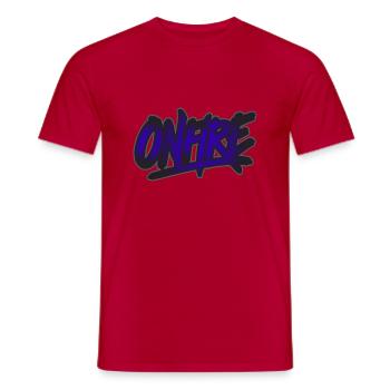 EN FEU - T-shirt homme - rouge - Devant - AI Model Male 178 dark (178cm)