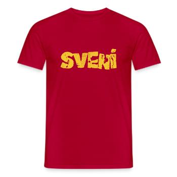 Sveni - Männer T-Shirt - Rot - Vorne - AI Model Male 178 dark (178cm)
