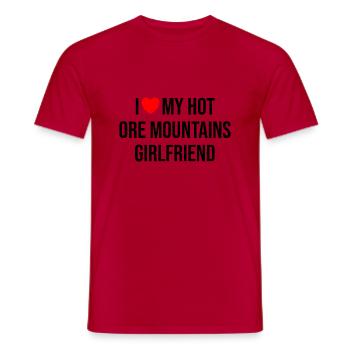 Erzgebirge Freundin Liebe - Männer T-Shirt - Rot - Vorne - AI Model Male 178 dark (178cm)