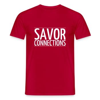 Taste Bud Pleasures Sensational Flavors - Men's T-Shirt - red - Front - AI Model Male 178 dark (178cm)