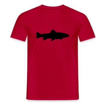 fish525 - T-shirt homme - rouge - Devant - AI Model Male 178 dark (178cm)