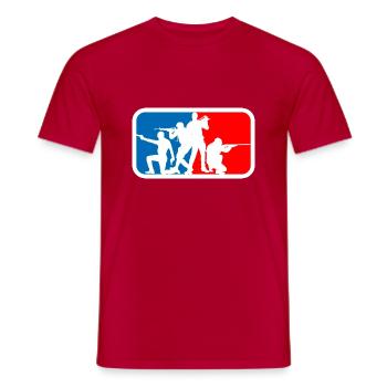 squad - Männer T-Shirt - Rot - Vorne - AI Model Male 178 dark (178cm)