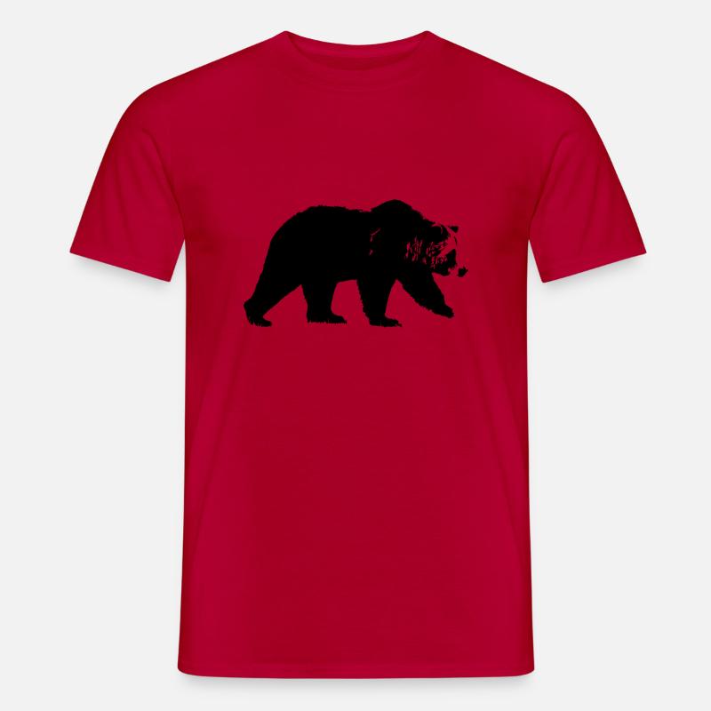 Walking Bear Bear - Männer T-Shirt - Rot