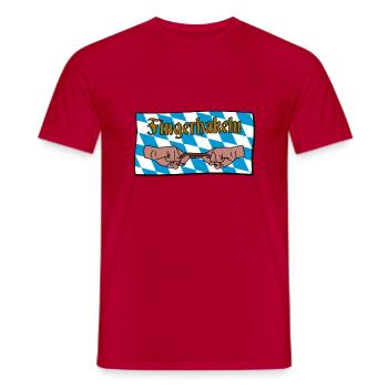 Fingerhakeln V2 - Männer T-Shirt - Rot - Vorne - AI Model Male 178 dark (178cm)