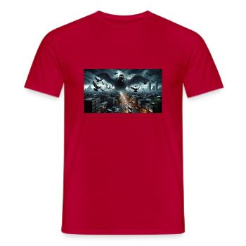 Bertram (DOVE) - Men's T-Shirt - red - Front - AI Model Male 178 dark (178cm)