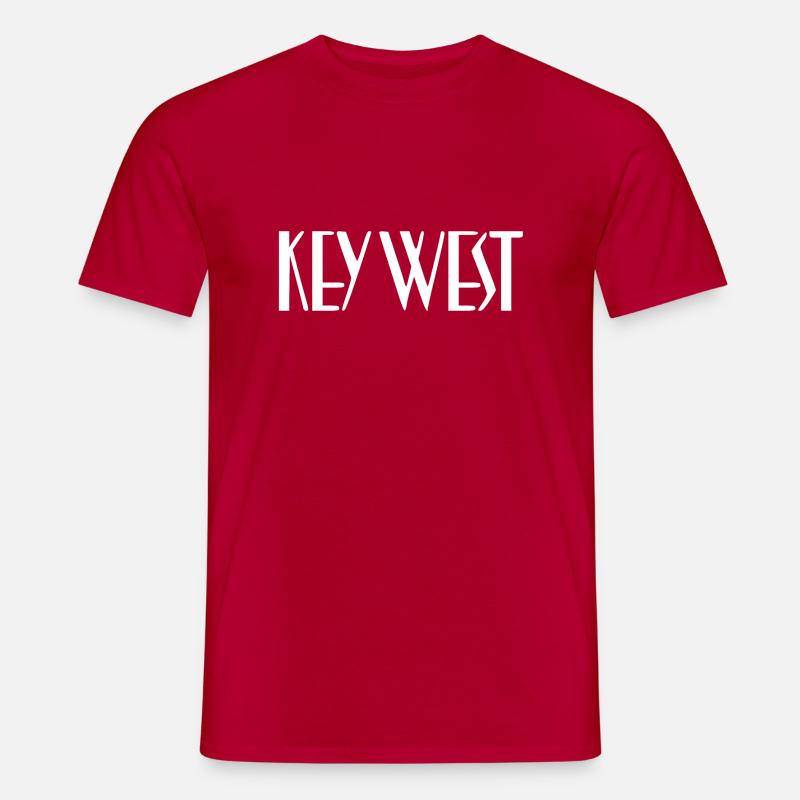 Key West Florida - Männer T-Shirt - Rot