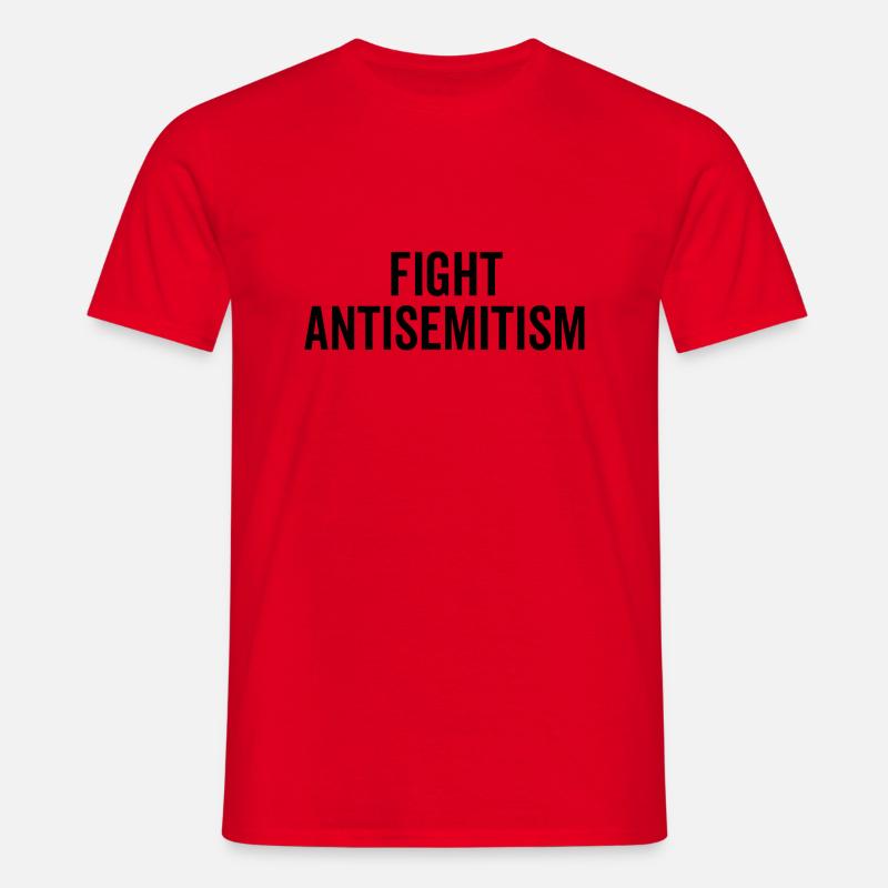 Kampf gegen Antisemitismus - Männer T-Shirt - Rot