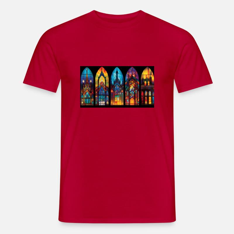 izup2u gothic Kirche - Männer T-Shirt - Rot