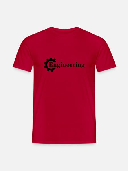 Engineer logo - Men's T-Shirt - red