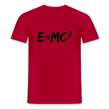 Formel relative Gleichung - Männer T-Shirt - Rot - Vorne - AI Model Male 178 dark (178cm)