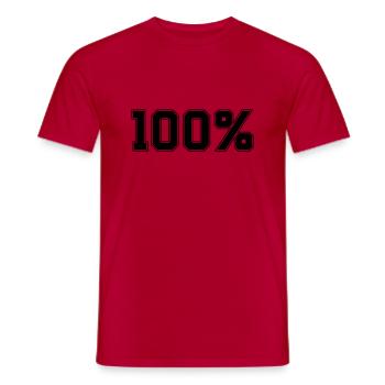 100 - Männer T-Shirt - Rot - Vorne - AI Model Male 178 dark (178cm)