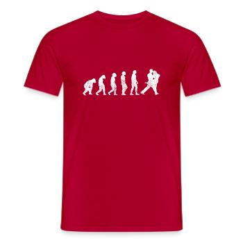 Tanzen Sport Geschenk Tanzsport Hobby Tänzer - Männer T-Shirt - Rot - Vorne - AI Model Male 178 dark (178cm)