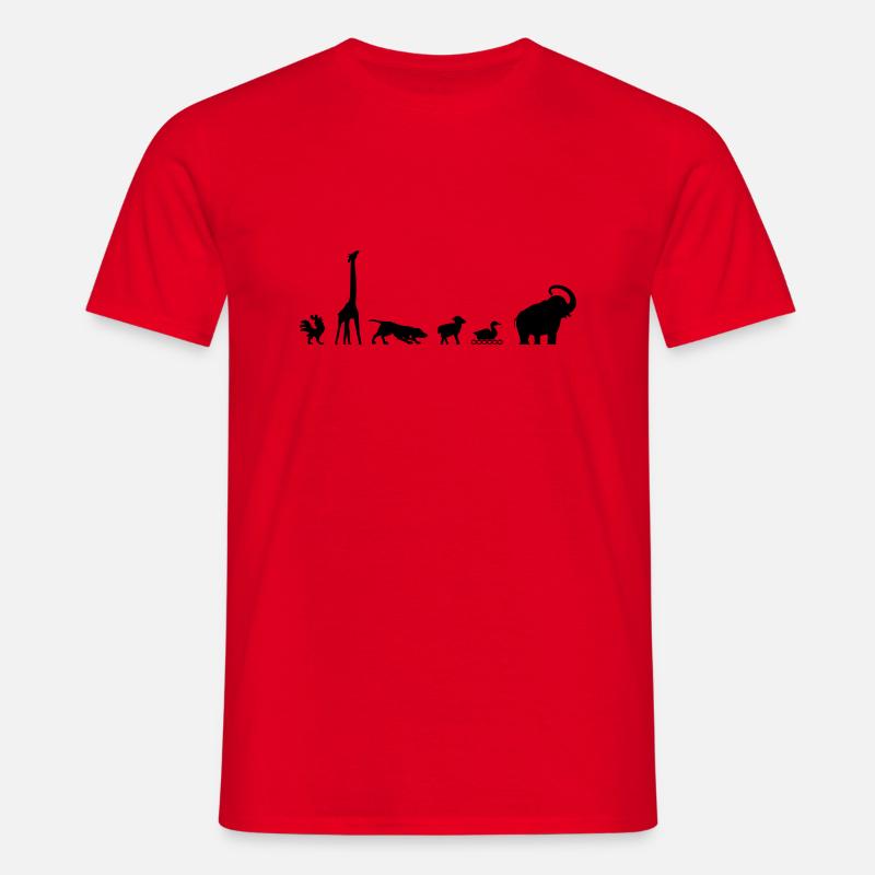 Arche, evolution - Männer T-Shirt - Rot