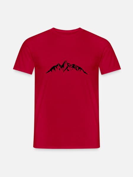 mountains - Männer T-Shirt - Rot