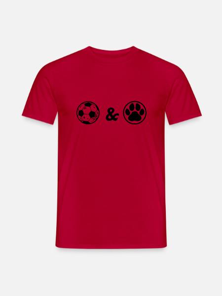 Fußball Soccer - Männer T-Shirt - Rot