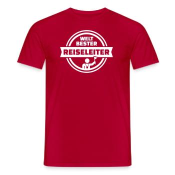Reiseleiter - Männer T-Shirt - Rot - Vorne - AI Model Male 178 dark (178cm)