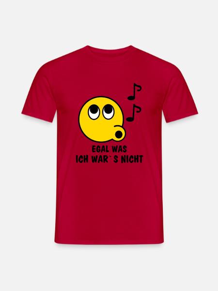 Egal was, ich wars nicht - Männer T-Shirt - Rot
