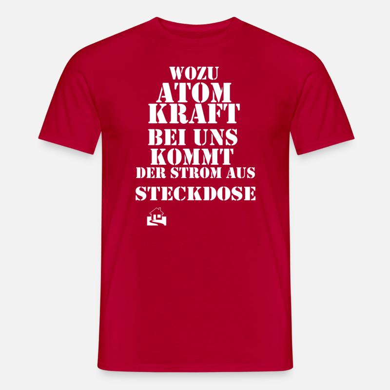 Atomkraft - Männer T-Shirt - Rot