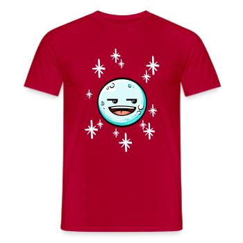 Snowball #5/9 - Men's T-Shirt - red - Front - AI Model Male 178 dark (178cm)