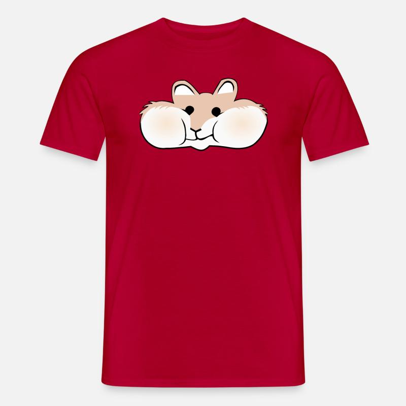 Booby Hamster - Männer T-Shirt - Rot