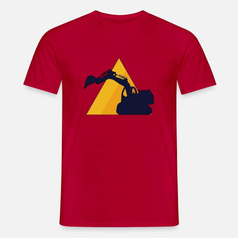 Excavator gift gift idea - Men's T-shirt - red