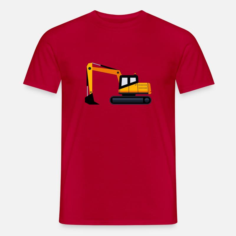 Excavator gift gift idea - Men’s T-shirt - red
