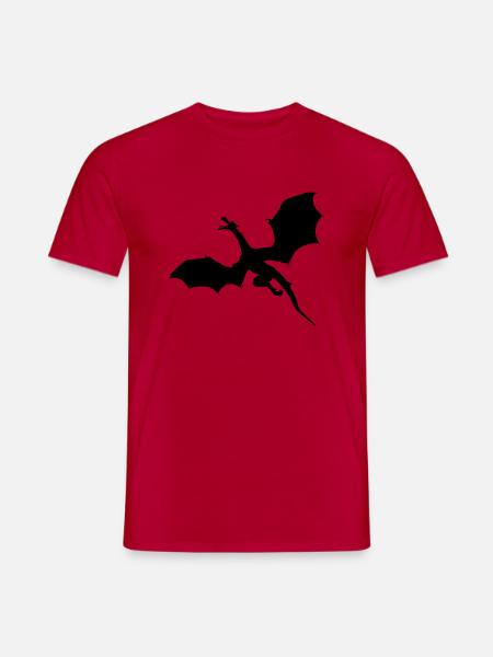 Flying dragon - Men's T-Shirt - red