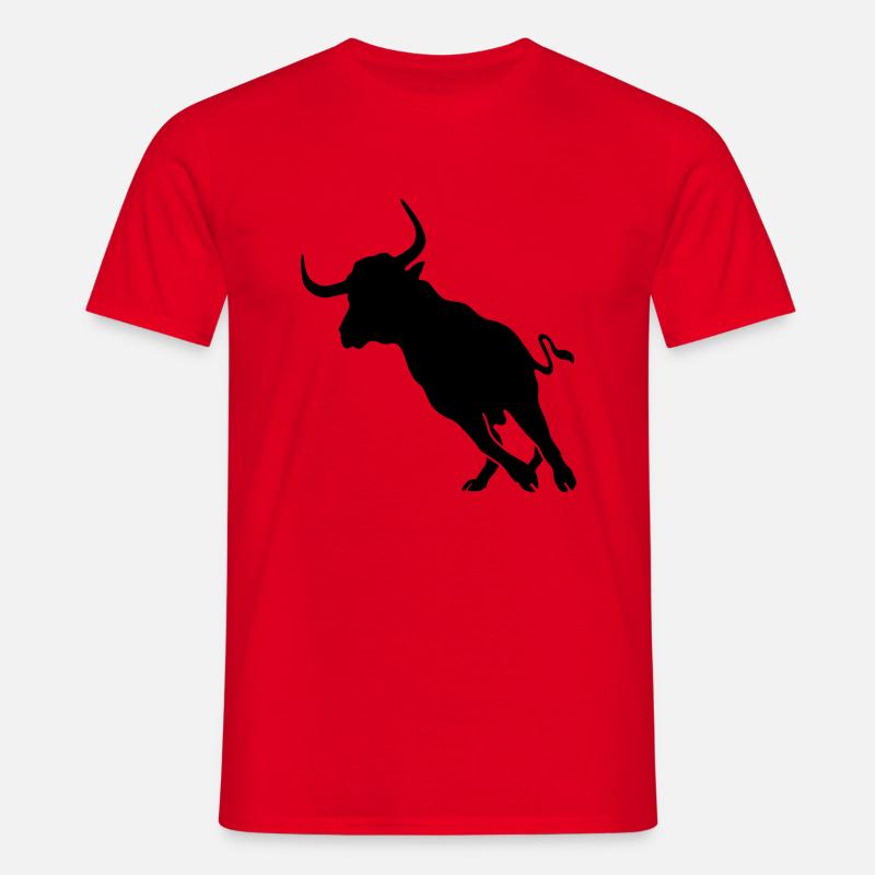 bull - Men's T-Shirt - red
