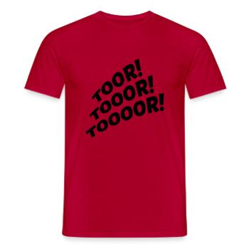 tor design - Männer T-Shirt - Rot - Vorne - AI Model Male 178 dark (178cm)