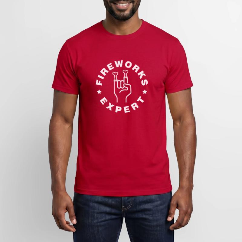Fireworks Expert Firework Firecracker Cracker Pyro T-shirt homme