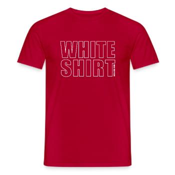 Chemise Blanche - Édition Rouge - T-shirt homme - rouge - Devant - AI Model Male 178 dark (178cm)