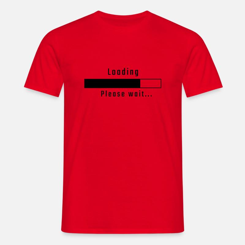 Loading - please wait - Men's T-Shirt - red