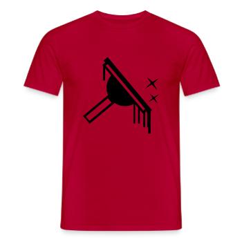 Fenster Reiniger Window Cleaner - Männer T-Shirt - Rot - Vorne - AI Model Male 178 dark (178cm)