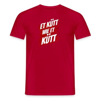 Et kütt wie et kütt Cologne - Männer T-Shirt - Rot - Vorne - AI Model Male 178 dark (178cm)