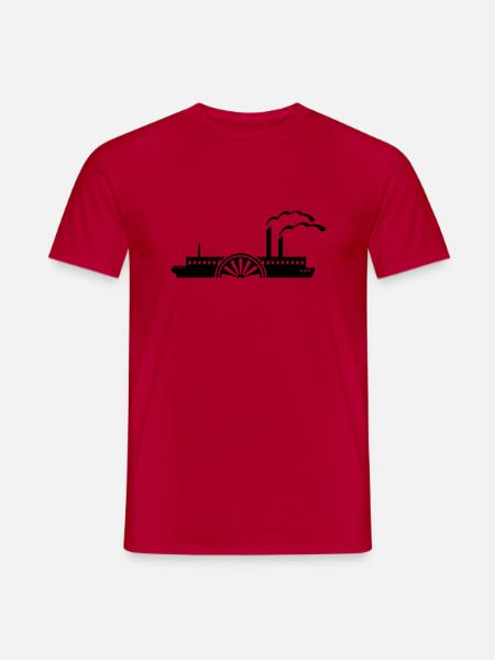Mississippi steamer (1c) - Men's T-Shirt - red