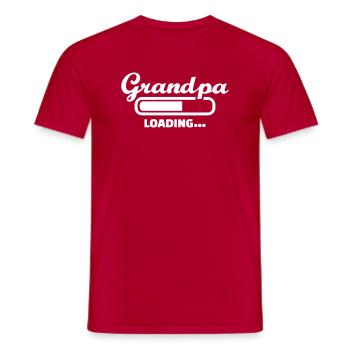 Grandpa - T-shirt homme - rouge - Devant - AI Model Male 178 dark (178cm)