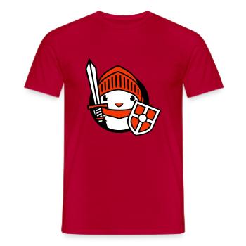 Duck Knight Armor Épée Bouclier Casque Combattant - T-shirt homme - rouge - Devant - AI Model Male 178 dark (178cm)