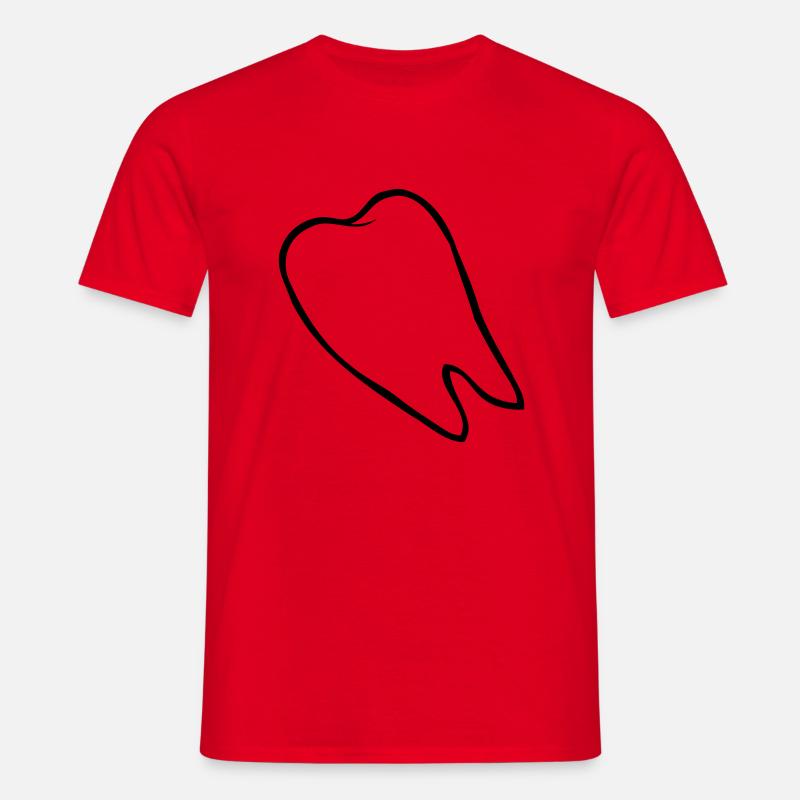 Verlorener Backenzahn Comic - Männer T-Shirt - Rot