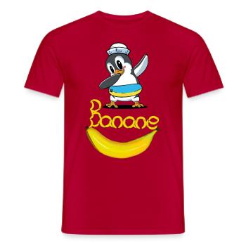 Pinguin Banane Seemann maritim Kind - Männer T-Shirt - Rot - Vorne - AI Model Male 178 dark (178cm)