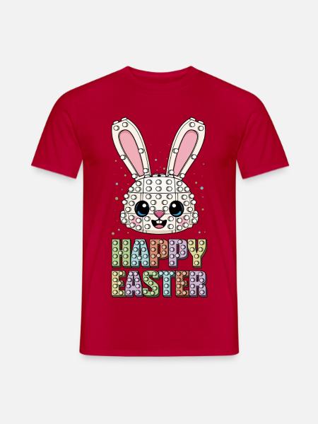 Meisterbauer Ziegelbauer Bunny Face Ziegel - Männer T-Shirt - Rot